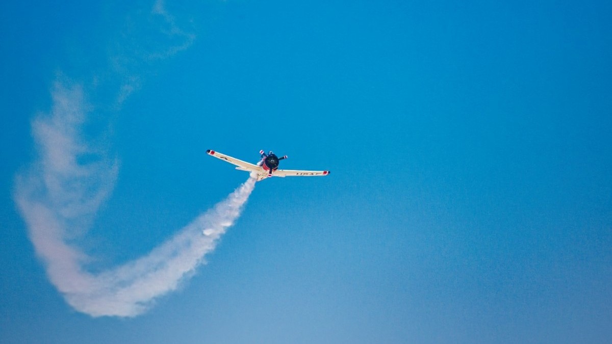 North American T-28 Trojan taxiing during an airshow captured during an aircraft spotting event