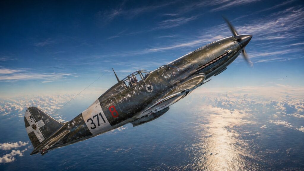 The Italian Macchi C.205 Veltro demonstrating how supreme aerodynamic refinement and a powerful DB 605 engine allowed it to compete with the best WW2 high-altitude fighters.